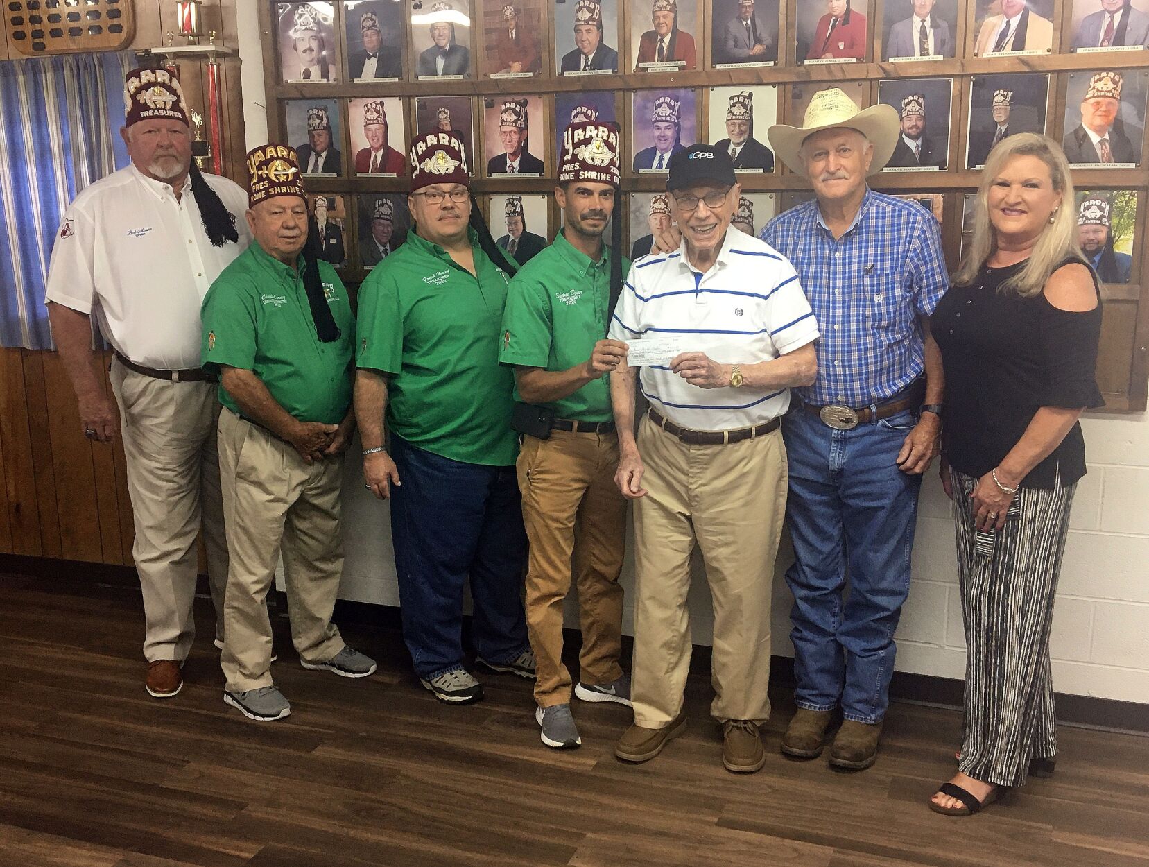 Proceeds from Wagon Train donated to Rome Shrine Club